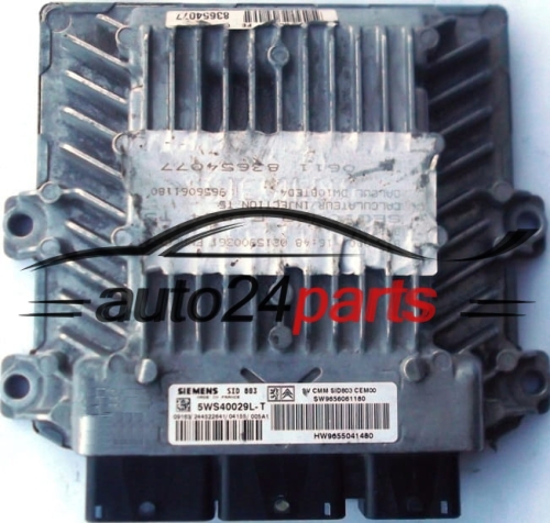 ECU CENTRALITA DE MOTOR  PEUGEOT 307 2.0 HDI SIEMENS 5WS40029L-T