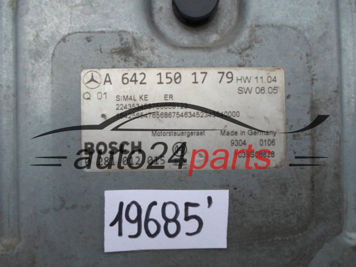 KOMPUTER STEROWNIK SILNIKA MERCEDES W164 ML280 280 CDI BOSCH 0281012015, 0 281 012 015, A6421501779, A 642 150 17 79