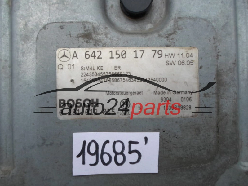 KOMPUTER STEROWNIK SILNIKA MERCEDES W164 ML280 280 CDI BOSCH 0281012015, 0 281 012 015, A6421501779, A 642 150 17 79