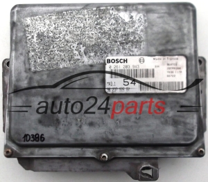 KOMPUTER STEROWNIK SILNIKA CITOREN SAXO, PEUGEOT 106 1.0, BOSCH 0 261 203 943, 0261203943, 96 237 926 80, 9623792680, MA3.1 54 -  10386, 13250, 13251, 14973