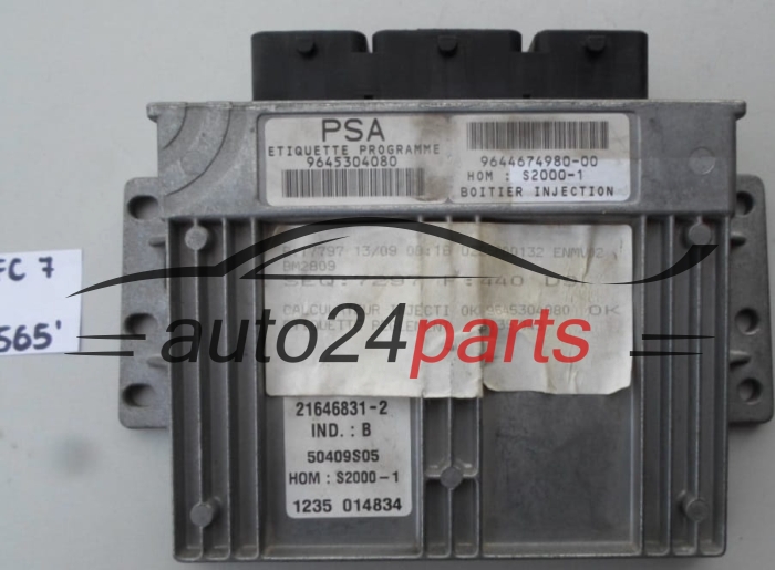 CENTRALITA DE MOTOR CITROEN PEUGEOT 21646831-2, 216468312, 9645304080