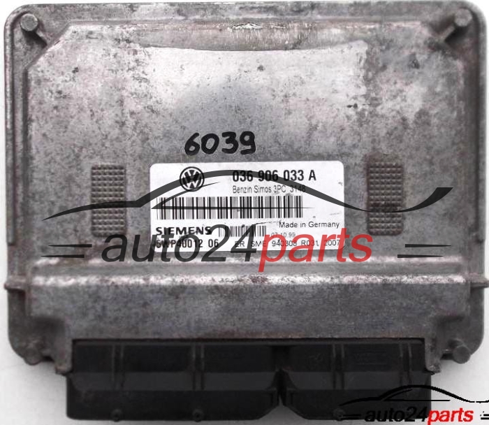VW VOLKSWAGEN POLO 1.6 GTI ARC 036906033A, 036 906 033 A, SIEMENS 5WP40012 06