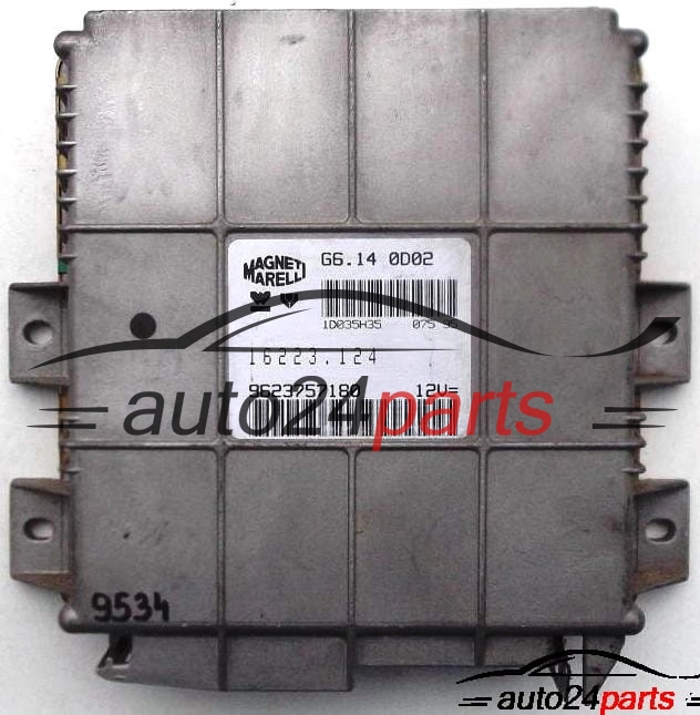 CALCULATEUR MOTEUR CITROEN PEUGEOT 306 1.4 MAGNETI MARELLI G6.14 0D02, G6140D02, 16223.124, 16223124, 9623757180