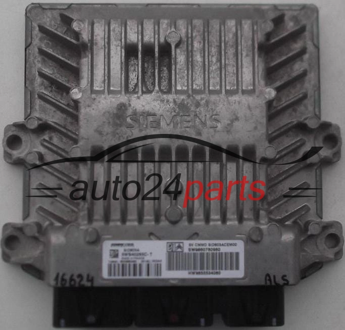 CENTRALINA DO MOTORE PEUGEOT 407, CITROEN C4 2.0 HDI, SIEMENS VDO 5WS40265C-T