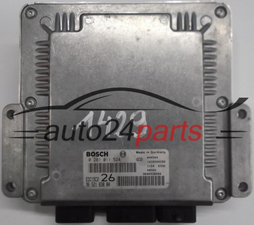 MOTORSTEUERGERÄT ECU STEUERGERÄT CITROEN C5 2.0 HDI BOSCH 0281011524, 0 281 011 524, 9652183880, 96 521 838 80, EDC15C2 26 