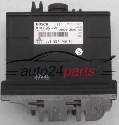 COMPUTADOR CAIXA DE VELOCIDADES AUTOMÁTICA VW POLO 1.4 AEX BOSCH 0 260 002 390