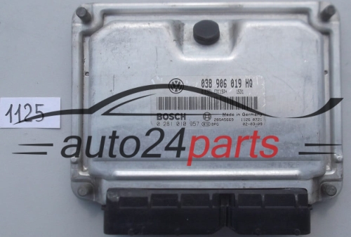 ECU ENGINE CONTROLLER SEAT IBIZA 1.9 TDI ATB 038 906 019 HQ, 038906019HQ, BOSCH 0 281 010 957, 0281010957, 28SA5669 