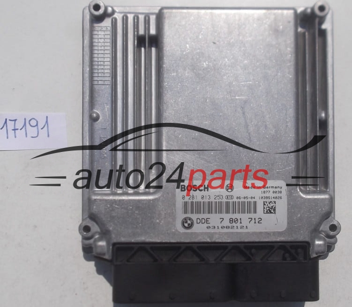 Μονάδα Ελέγχου Κινητήρα BMW E60 E61 3.0 D BOSCH 0 281 013 253, 0281013253, DDE 7 801 712, DDE7801712, 7801712 