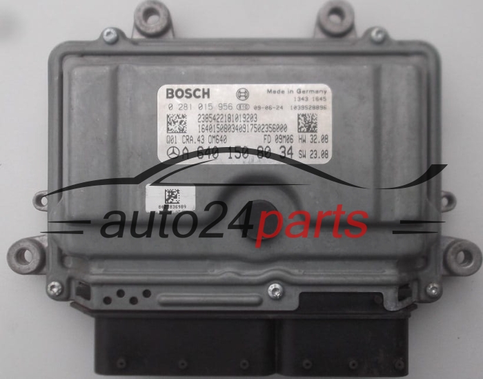 MOTORSTEUERGERÄT ECU STEUERGERÄT  MERCEDES A 160 CDI BOSCH 0 281 015 956, A 640 150 80 34