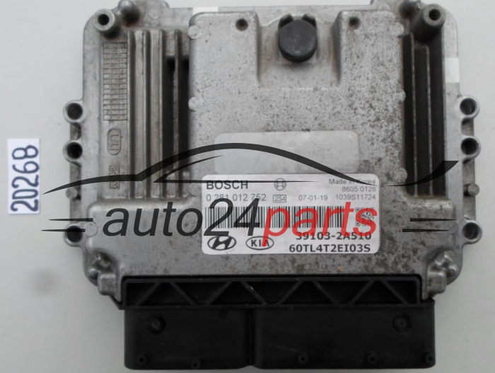 Centralita de motor HYUNDAI KIA GETZ BOSCH 0281012752 39103-2A510 391032A510