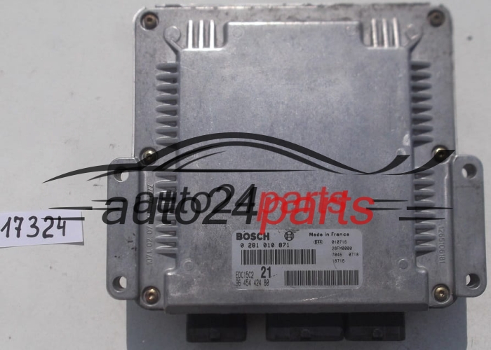 MOTORSTEUERGERÄT ECU STEUERGERÄT CITROEN XSARA 2.0 HDI BOSCH 0 281 010 871,  96 454 424 80, 9645442480, EDC15C2 21