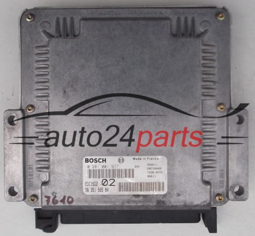 BOSCH 0 281 001 977, 0281001977, 96 351 565 80, 9635156580