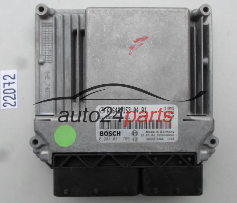 Μονάδα Ελέγχου Κινητήρα MERCEDES VITO BOSCH 0 281 011 789, 0281011789, A 646 153 04 91, A6461530491, CR3.31
