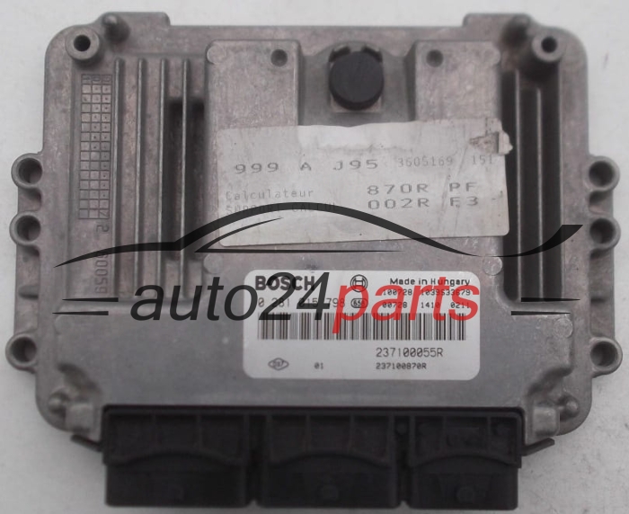 Μονάδα Ελέγχου Κινητήρα RENAULT MEGANE SCENIC 1.9 DCI BOSCH 0 281 015 798