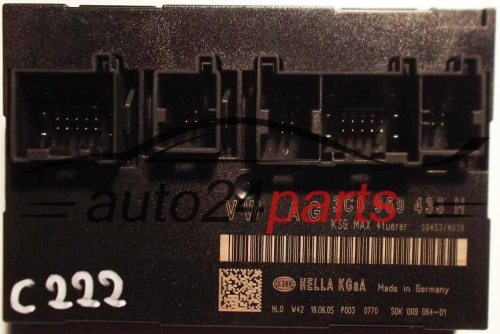CONFORT MODULE VOLKSWAGEN HELLA 5DK00906401, 5DK009064-01, 5DK 009 064-01, 3C0959433H, 3C0 959 433 H