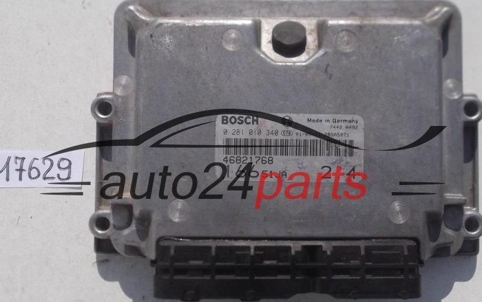 KOMPUTER STEROWNIK SILNIKA FIAT ALFA ROMEO BOSCH 0 281 010 340, 0281010340, 46821768, 16651JA 