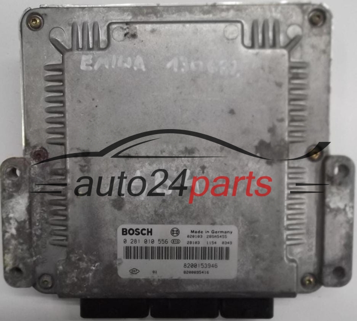 ECU CENTRALITA DE MOTOR RENAULT LAGUNA 1.9 DCI F9Q BOSCH 0281010556, 0 281 010 556, HOM8200153946, HOM 8200153946, 8200095416, 28SA5455 