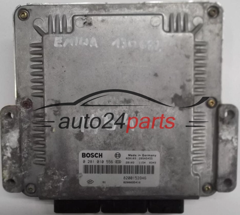ECU CENTRALITA DE MOTOR RENAULT LAGUNA 1.9 DCI F9Q BOSCH 0281010556, 0 281 010 556, HOM8200153946, HOM 8200153946, 8200095416, 28SA5455 