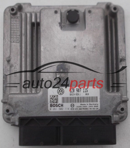 MOTORSTEUERGERÄT ECU STEUERGERÄT SKODA OCTAVIA 2.0 TURBO BOSCH 0 261 S02 114, 0261S02114, 1Z0 907 115, 1Z0907115, MED9.1