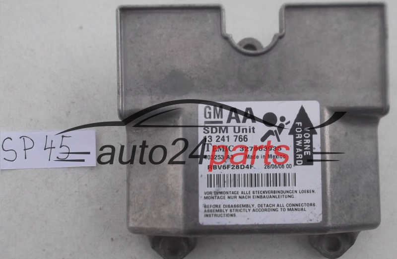 AIRBAG STEUERGERAT OPEL ZAFIRA B 13241766 AA, 13 241 766