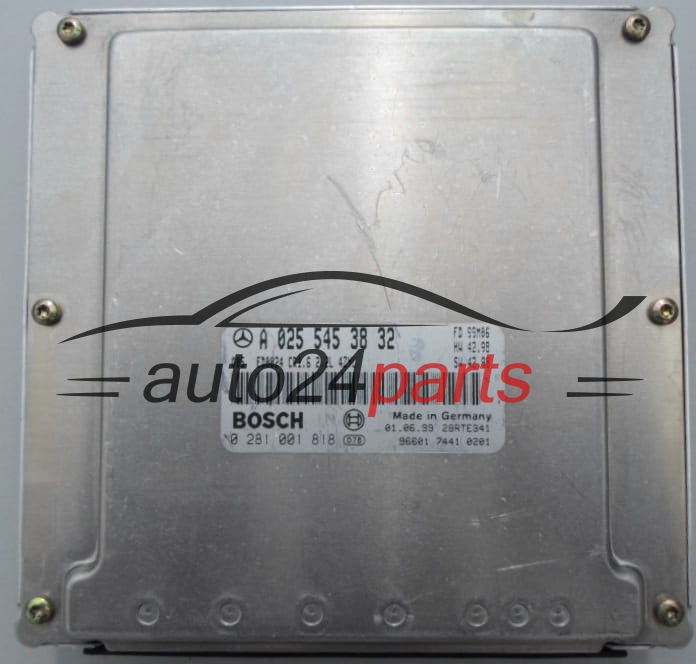 CENTRALINA DO MOTORE MERCEDES W202 2.2 CDI BOSCH 0 281 001 818,  A 025 545 38 32