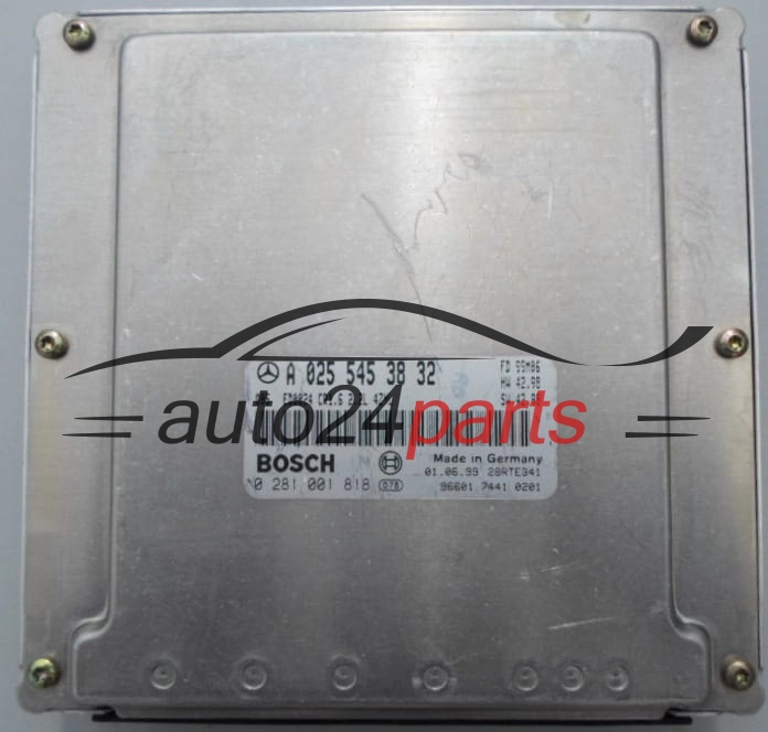 CENTRALINA DO MOTORE MERCEDES W202 2.2 CDI BOSCH 0 281 001 818,  A 025 545 38 32