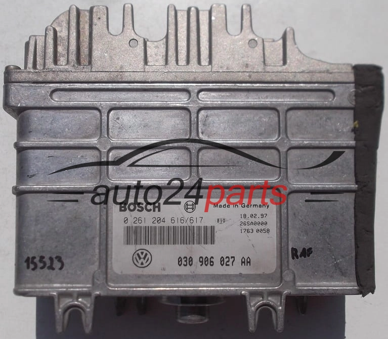 KOMPUTER STEROWNIK SILNIKA VW POLO 030906027AA, 030 906 027 AA, BOSCH 0261204616/617, 0 261 204 616, 0 261 204 617