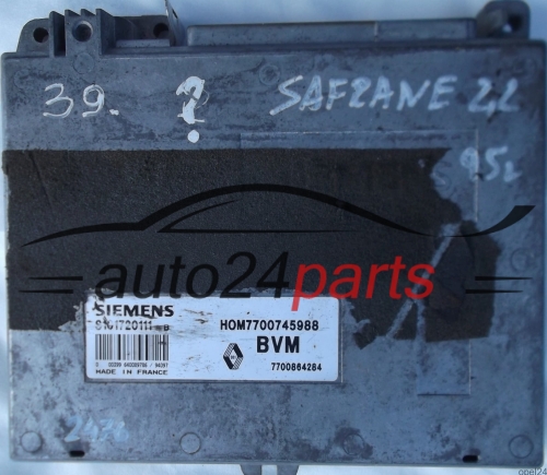 ECU ENGINE CONTROLLER RENAULT SAFRANE 2.2 SIEMENS S101720111B, HOM7700745988, 7700745988, 7700864284