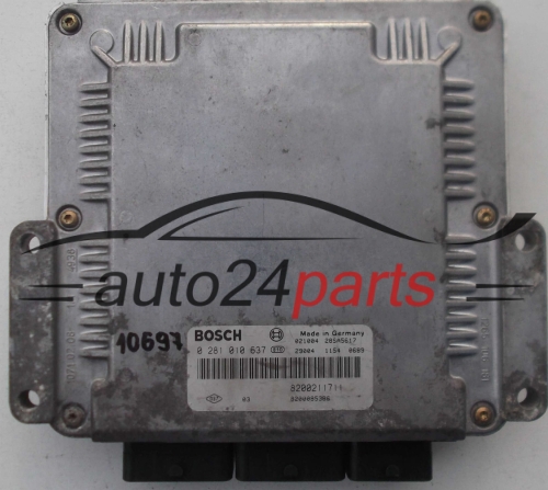 KOMPUTER STEROWNIK SILNIKA RENAULT LAGUNA 2.2 DCI BOSCH 0 281 010 637, 8200211711
