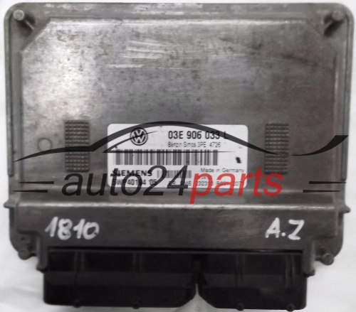 ECU ENGINE CONTROLLER VW VOLKSWAGEN POLO 1.2 3E906033L, 03E 906 033 L, SIEMENS 5WP40194 05 BENZIN SIMOS 3PE 4726 