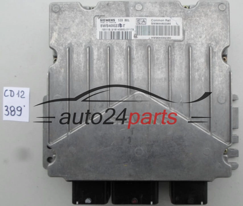 Μονάδα Ελέγχου Κινητήρα CITROEN PEUGEOT 5WS40023C-T, 5WS40023CT, SW9644803380, HW9644302380 