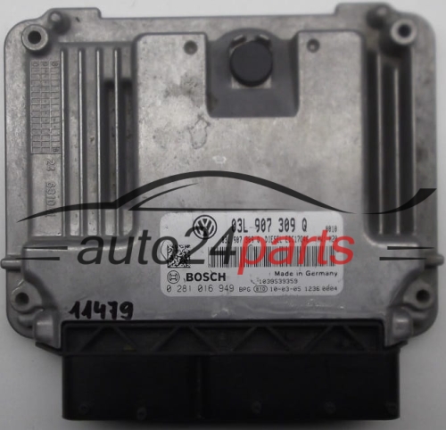 KOMPUTER STEROWNIK SILNIKA VW VOLKSWAGEN SHARAN BOSCH 0 281 016 949,  03L 907 309 Q,  EDC17C46