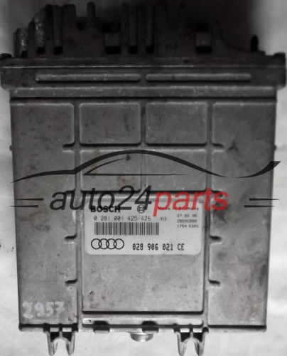 ECU ENGINE CONTROLLER AUDI A4 1.9 TDI 028906021CE, 028 906 021 CE, BOSCH 0281001425, 0281 001 426, 0 281 001 425/426