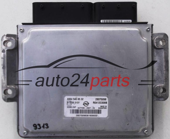 KOMPUTER STEROWNIK SILNIKA SSANGYONG ACTYON, A6645406532, 28075098, R0412C008B