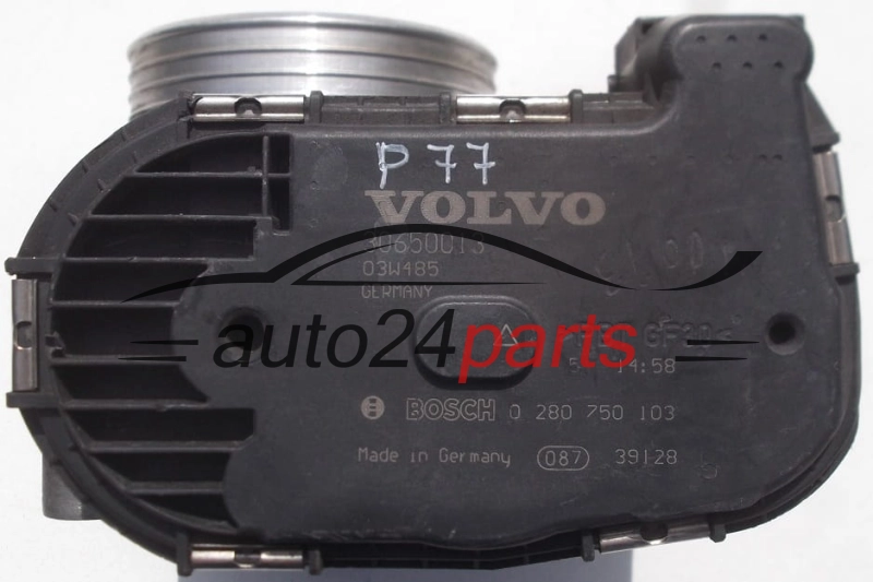 BOITIER DE PAPILLON VOLVO 30650013, BOSCH 0 280 750 103, 0280750103 