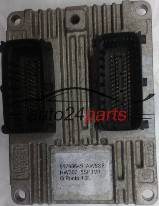 CENTRALINA DO MOTORE FIAT GRANDE PUNTO 1.2 Magneti Marelli IAW 5SF3.M1,  51798649