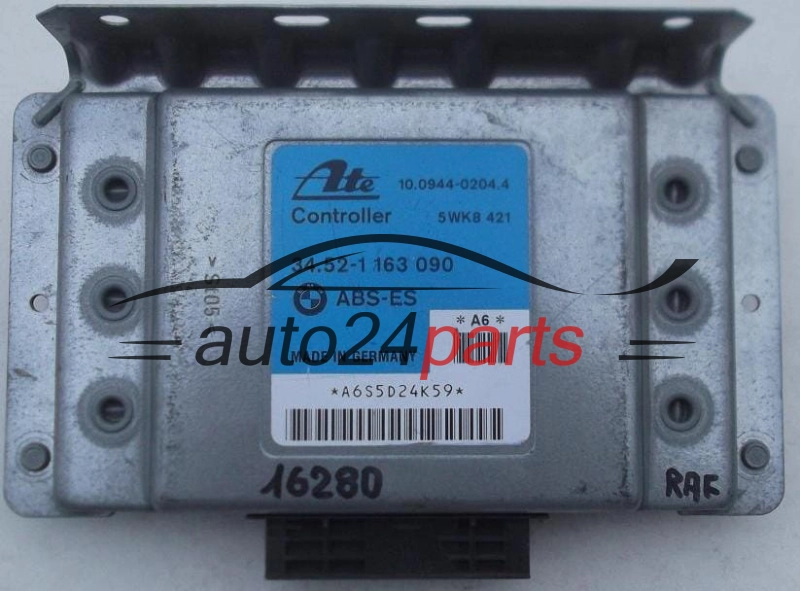 ECU CONTROLLER ABS BMW E36 ATE 10.0944-0204.4, 10094402044, 5WK8 421, 5WK8421, 34.52-1 163 090, 34521163090