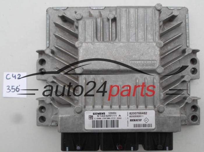 KOMPUTER STEROWNIK SILNIKA RENAULT 1.5 DCI S122326111 A, S122326111A, 8200766462, SID301
