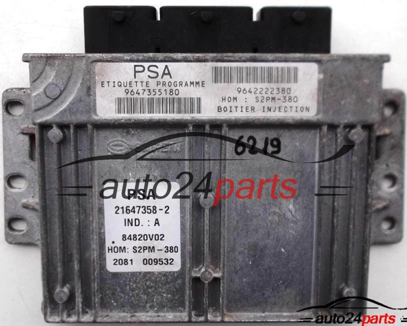 calculateur moteur pour citroen c3 1.4