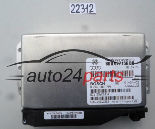 STEROWNIK SKRZYNI AUTOMATYCZNEJ AUDI VW VOLKSWAGEN BOSCH 0 260 002 739, 0260002739, 8D0 927 156 DD, 8D0927156DD
