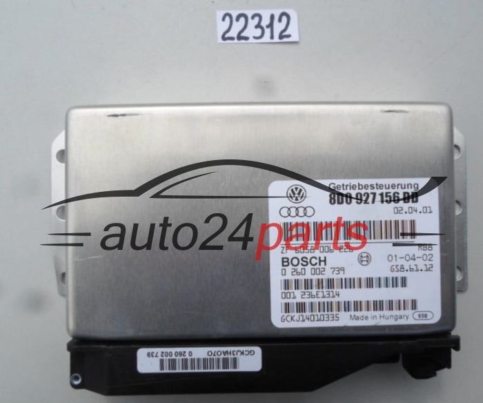 Calculateur de boîte automatique Audi VW Volkswagen Bosch 0260002739 8D0927156DD