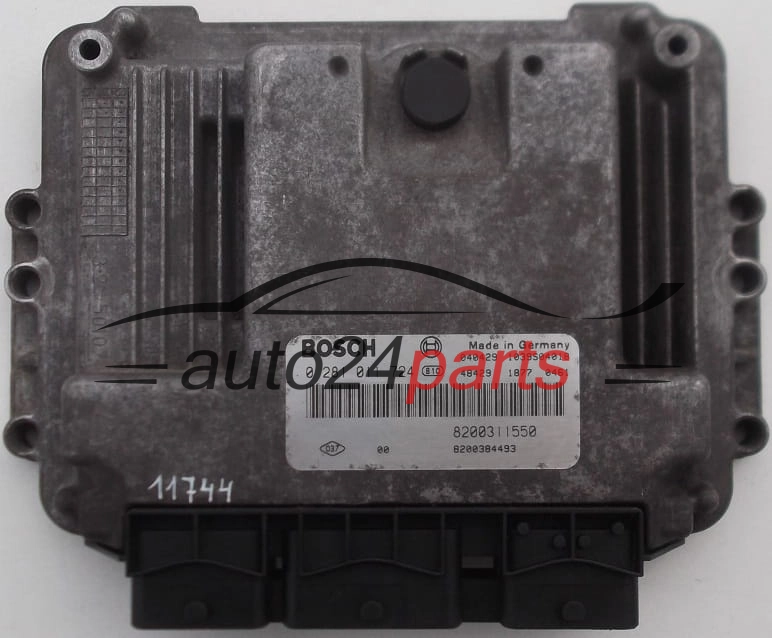 KOMPUTER STEROWNIK SILNIKA RENAULT ESPACE 2.2 DCI BOSCH 0281011724, 0 281 011 724, 8200311550 8200384493 1039S04018