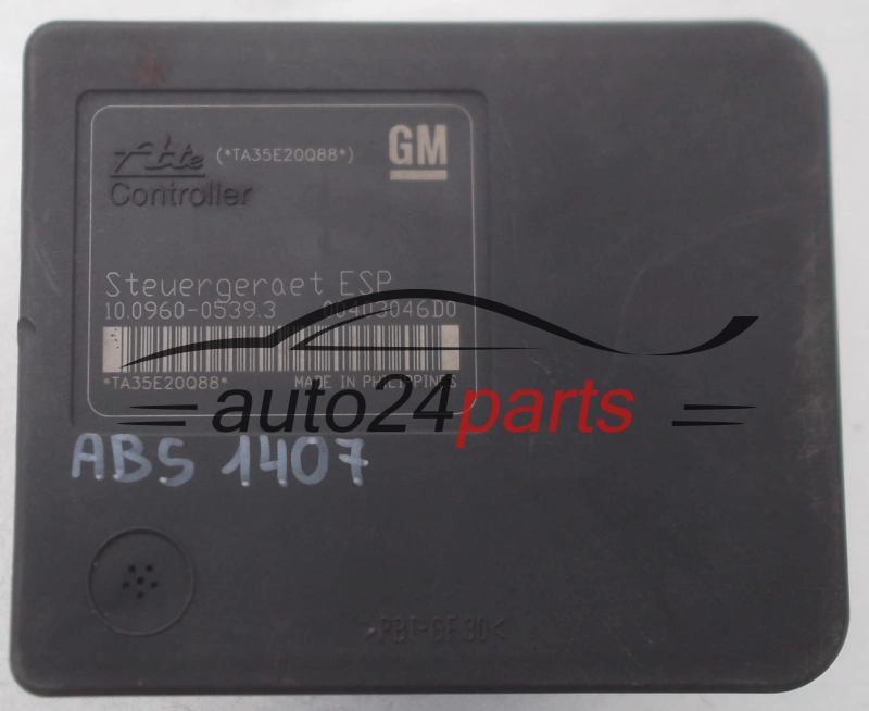 ABS POMPA I STEROWNIK OPEL ASTRA H ZAFIRA B GM 13 213 610 AL, 13213610 ATE 10.0206-0206.4, 10020602064, 10.0960-0539.3, 10096005393