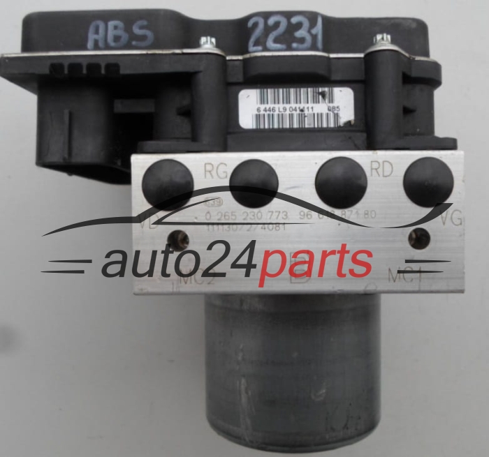 ABS PUMP CITROEN PEUGEOT 2.0 HDI BOSCH 0 265 230 773,  96 618 871 80