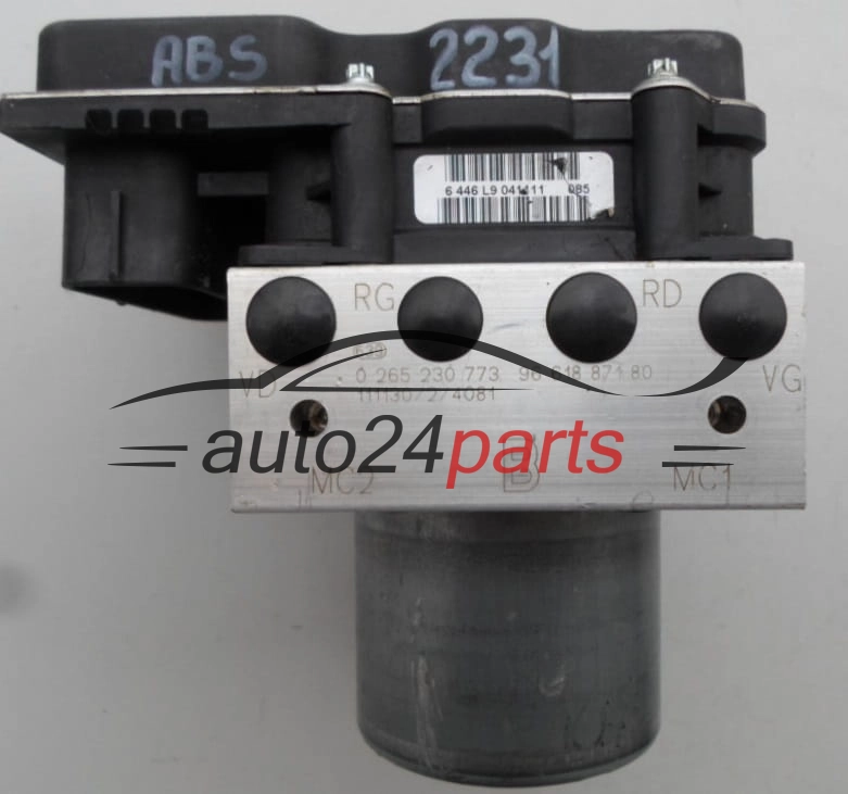 ABS PUMP CITROEN PEUGEOT 2.0 HDI BOSCH 0 265 230 773,  96 618 871 80