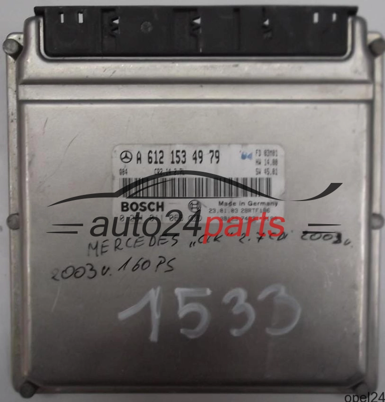 MOTORSTEUERGERÄT ECU STEUERGERÄT MERCEDES W203 CLK 270 CDI A6121534979