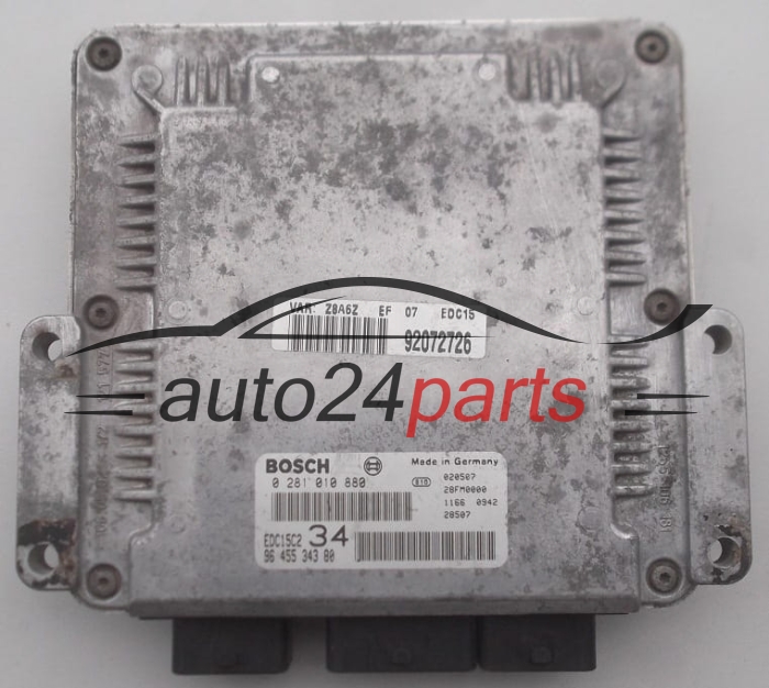MOTORSTEUERGERÄT ECU STEUERGERAT PEUGEOT 607 2.2 HDI BOSCH 0 281 010 880