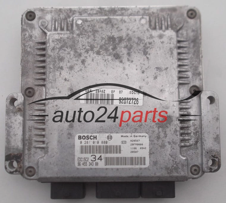 MOTORSTEUERGERÄT ECU STEUERGERAT PEUGEOT 607 2.2 HDI BOSCH 0 281 010 880