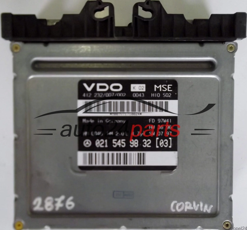 ECU ENGINE CONTROLLER MERCEDES W210 E-KLASS E200 0215459832, A 021 545 98 32 , A0215459832, 412.232/007/002, 412232007002