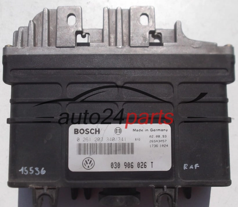 KOMPUTER STEROWNIK SILNIKA SEAT IBIZA 1.3 BOSCH 0 261 203 340/341, 0261203340, 030 906 026 T, 030906026T